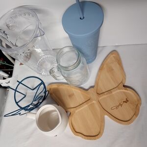 NWT Dolly Parton Butterfly Kitchen Items 6PC Set